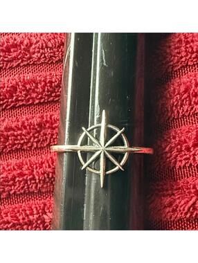 Sterling Silver Compass Ring